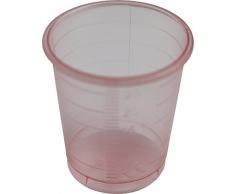 80 Stück Medikamentenbecher Schnapsgläser Medizinbecher Schnapsbecher Farbe: rot