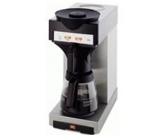 Melitta Filterkaffeemaschine mit Glaskanne, 1,8 l, Warmhalteplatte, 17M, Edelstahl/Schwarz