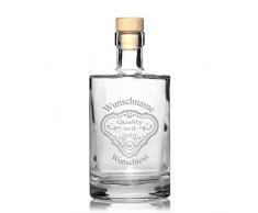 Edle Whiskeykaraffe mit Gravur Patch II Whisky-Flasche graviert