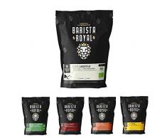 BARISTA ROYAL Kaffee Probierset ganze Bohne 5 x 350g | Kaffeebohnen Probierpaket / Entdeckerpaket | Arabica & Robusta Kaffee | Ideal für Vollautomat, Filtermaschine, Handfilter und French Press