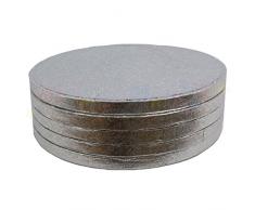 5er-Packung Trommel-Kuchenplatten (rund) in den Maßen 330 mm x 11 mm