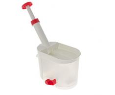 Smartfox Kirschentkerner Kernentferner Cherry Pitter Olivenentkerner mit Saugfuß Auffangbehälter und Schütte weiß