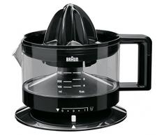 Braun CJ3000 BK Zitruspresse mit Schale präzisionskalibrierung 350 ml, Anzahl Fruchtfleisch dimmbar, automatische Start/Stop, schwarz