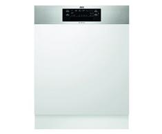 AEG FEE62800PM teilintegrierter Geschirrspüler / A++ (270 kWh/Jahr) / Beladungserkennung und Programmautomatik / Hebemechanismus ComfortLift / Blendenfarbe Edelstahl