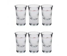 Bormioli Rocco 6 Schnapsgläser Dublino geeicht 2cl