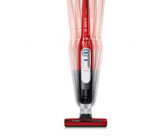 Bosch Hausgeräte BCH6ZOOO Athlet Akku Staubsauger beutellos, extra-lange Laufzeit, ideal für Haustierbesitzer, alle Bodenarten, kabellos, tornadorot