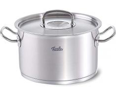 Fissler original-profi collection / Edelstahl-Topf, (Ø 24 cm, 6,3 L), hoher Kochtopf mit Deckel, Innen-Skalierung, rostfrei, alle Herdarten, Induktion