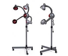 Wensa 750W Professionel Salon Infrarot Haar Farbe Prozessor Trockner Beschleuniger Haar Heizung 5 Kopf Sonne Licht Stehend mit Rolling Fußboden Base Einstellbar Temperatur