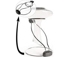 2in1 Dekanter Ständer - Ultrakompakt Schneller und Fleckenfreier Dekantertrockner & Zusammenfalten für Angenehme Aufbewahrung Karaffentrockner - mit Schwarzem Gummiaufsatz (Rutschfrei & Kratzfrei)