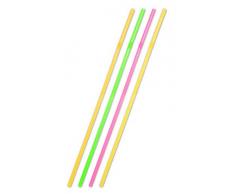 Folat 25 Strohhalme XXL Jumbo 44cm Neon Gemischt