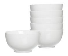 Ritzenhoff & Breker Müslischalen-Set Bianco, 6-teilig, Porzellan