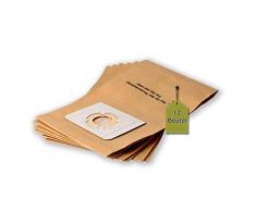 eVendix Staubsaugerbeutel passend für Kärcher A 2100-2119 Serie, 12 Staubbeutel ähnlich wie Original Kärcher Staubsaugerbeutel 6.904-167, 6.904-322