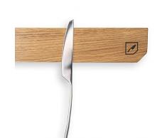 Rio Lindo Magnetischer Messerhalter HoldmyKnife aus geöltem Eichenholz in Premium Qualität inkl. Klebestreifen /100% Handarbeit/Unikat/für Messer/Scheren/ideal für die Küche