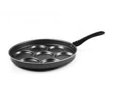 Excelsa Scheibe Cook Pfanne, 7 Fächer, für Pfannkuchen/Crepes, Durchmesser: 28 cm, Aluminium