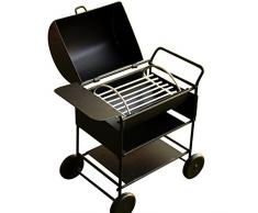 BulzEU 1 12 Dollhouse Miniatures Mini Picknick Grill BBQ Röstofen Metall Küchenbedarf Zubehör (Square)