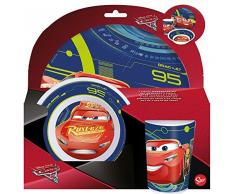 Joy Toy 782690 Disney Cars 3 Teilig Melaminset- 2 Teller und 1 Becher in Geschenkpackung 23,5 x 7 x 23 cm