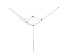 GOPLUS Wäschespinne aus Aluminium, Wäscheständer Klappbar, Wäscheschirm Standtrockner für Garten