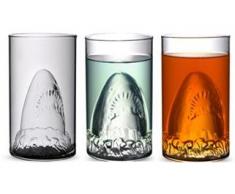 Doppelwandiges Trinkglas Haifisch !!! Der Hingucker auf jeder Party!!!