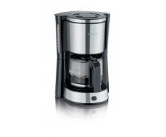 SEVERIN KA 4822 Type Kaffeemaschine (Für gemahlenen Filterkaffee, 10 Tassen, Inkl. Glaskanne) edelstahl/schwarz