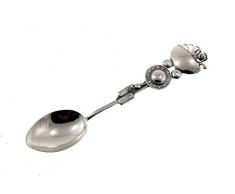 Bagatela.de Löffel 925 Sterling Silber Patengeschenk Geburt Taufe Kinder