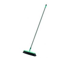 Leifheit Allround Besen Xtra Clean 40 cm mit X-Borsten, Kehrbesen mit Borsten aus Kunststofffaser, Besen mit schräger Stielanbindung, Besenkopf ohne Stiel, Kehrer mit Click-System