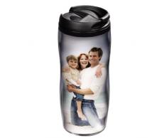 Xavax Isolierbecher, Coffee-to-go, Heiß-/Kalt-Getränke, 350 ml, Individuelle Bechergestaltung, Ergotherm
