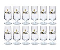 12 Bitburger 0,3l Pilsgläser, Pilstulpen