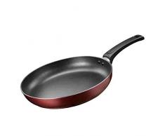 LXYZ Wok, Kochtöpfe Pfannen Kochtopf Composite Topfboden 26CM Kaliber Runde Bratpfanne Spezial Pfanne Pfanne Antihaft Geeignet Für Alle Herd Geschirrspüler Sicher Rote Pfanne