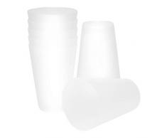 S&S-Shop 20 Plastik Trinkbecher 0,4 l - transparent - Mehrwegtrinkbecher/Partybecher/Becher