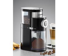 ROMMELSBACHER Kaffeemühle EKM 200 – aromaschonendes Scheibenmahlwerk, Mahlgrad einstellbar von grob bis extra fein, 2-12 Portionen, Füllmenge Bohnenbehälter 250 g, 110 Watt, schwarz