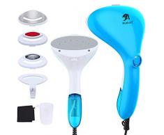 Dampfglätter, MLMLANT Reise-Dampfbügeleisen, Dampfglätter Bügeleisen, Garment Bügeleisen Vertikal & Horizontal, 1500W 15s Schnell Aufheizend, Profi, Tragbar, Verbesserte Version MEHRWEG (Blau-3)