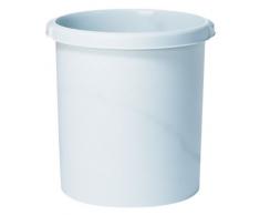 HAN 1834-11, Papierkorb KLASSIK, Schick, Elegant und Praktisch, Extra Stabil mit Griffmulden, 30 Liter, lichtgrau