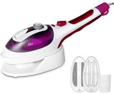 Aibesser Dampfglätter Steamer Bügeleisen Reisebügeleisen Schnell Erwärmung mit Dampfbürste, Dampfbügeleisen Ideal für Haushalt Urlaub und Dienstreise(Violett)