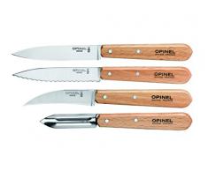 Opinel Küchenmesser-Set, 4-teilig, Geschenkebox Messer, Mehrfarbig