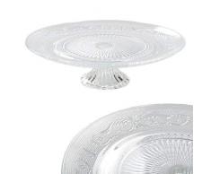 DRULINE Tortenplatte Kuchenplatte aus Glas Ø 32,5 cm