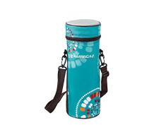 Campingaz Ethnic Minimaxi Flaschenkühler mit Tragegurt 1,5 Liter,Blau/Türkis-Grau