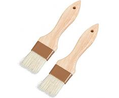 ruiyoupin Silikon Pinsel Bratenpinsel Backpinsel Grillpinsel mit Weich Langlebiges BBQ Pinsel Küchenpinsel Hitzebeständig Essential Spülmaschinenfest Küchenzubehör