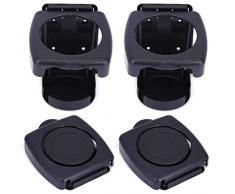 BESLIME 2 Stück Auto Getränkehalter, Universal Einstellbare Klappbecher Getränkehalter, für Auto LKW Boot nach Hause（schwarz）