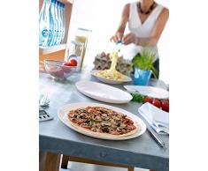 Arcoroc ARC L2810 Solutions Uni Pizzateller, 32cm, Opalglas, weiß, 6 Stück