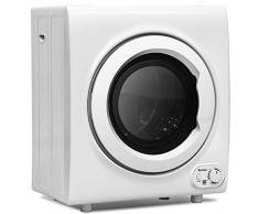 COSTWAY Trockner Ablufttrockner Wäschetrockner / 4 Kg / 75 L/Edelstahl/Trommel/Weiß (Modell 2)