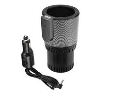 USB Tragbarer Auto KüHlschrank,Schnelle Kühltasse Heizbecher Kühl Refrigeration Cooler Cup Getränk Wein Bier Instant Kühlbecher Kühler Iced Tragbarer Mini kühlschrank Schnellkühlbecher (Schwarz)