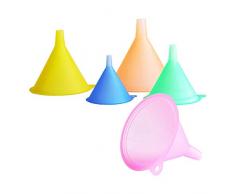 Trichter-Set für die Küche, 5-teilig, verschiedene Farben