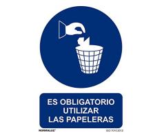 Signal rd20919 ist obligatorisch Verwenden die Abfallkörbe 21 x 30 cm Aluminium 0,5 mm Pflicht StVZO zugelassen HOHE QUALITÄT