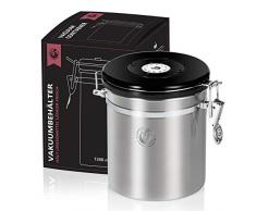 Vakuum Kaffeedose Teedose Vorratsdose - Vorratsbehälter Vakuumdose mit Aroma-Deckel Luftdicht