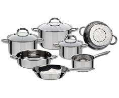 GSW 990097 Montreal Topf-Set 10-teilig, Edelstahl, Silber, 24 cm, Einheiten