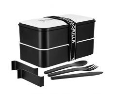 Smart Gorilla Tools - Bento Box | Japanische Lunchbox für den Transport deiner Mahlzeiten | Alternative zur Brotdose, Brotzeitbox und Vesperdose | Kinder & Erwachsene | auslaufsicher & BPA frei