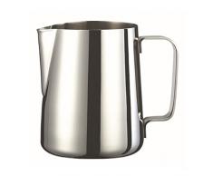 VORCOOL Milchkännchen Aufschäumkännchen Edelstahl 600ml (Silber)