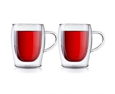 Boral Doppelwandige Teegläser / Thermogläser, 2er Set, 300 ml