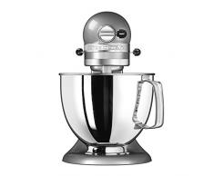 KitchenAid 5KSM125ECU, ARTISAN Küchenmaschine mit Grundausstattung, KONTUR-SILBER