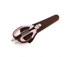 HUIJUNWENTI Ganzstahl-Küchenscheren, Essscheren, Fleischscheren, Schneidernähte, Chicken Bone Fishbone-Grillschere, Sieben Weinrote Farben Optional Fleischschere, (Color : A4)